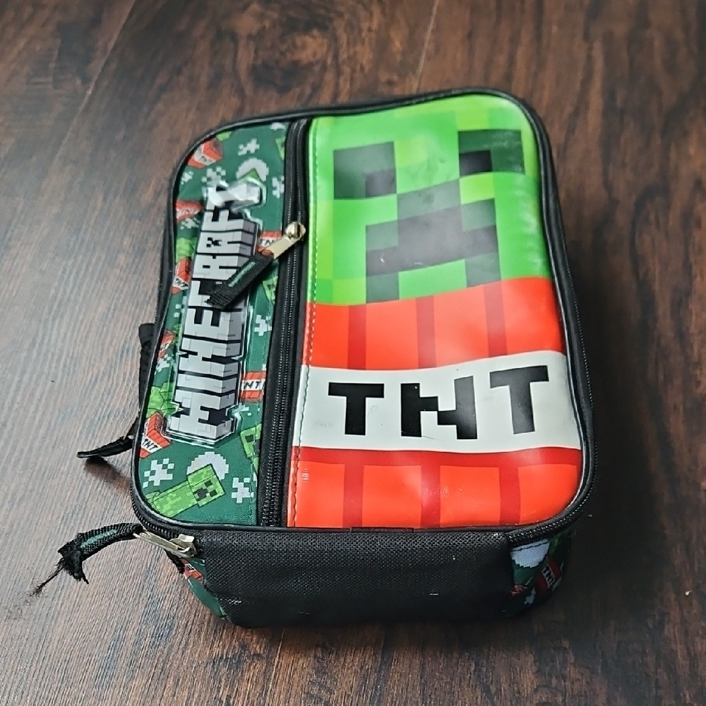 Minecraft Creeper Toiletry Bag - Green and Black